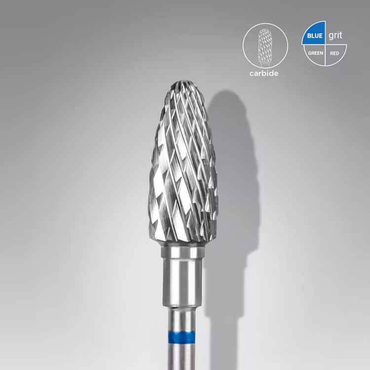 Carbide Nail Drill Bit “Corn” Blue – (Expert) 6 mm/14 mm