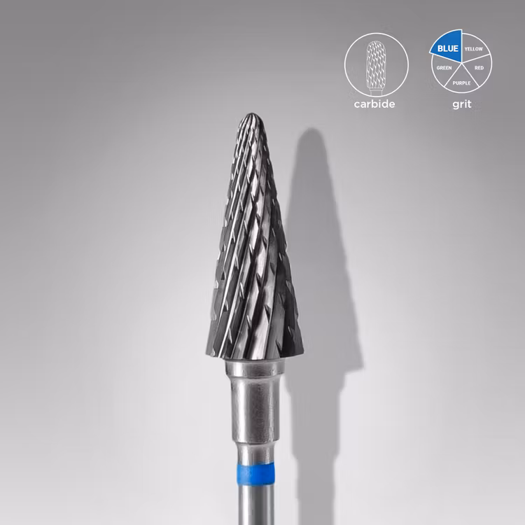 Carbide Nail Drill Bit “Cone” Blue – (Expert) 6 mm/14 mm