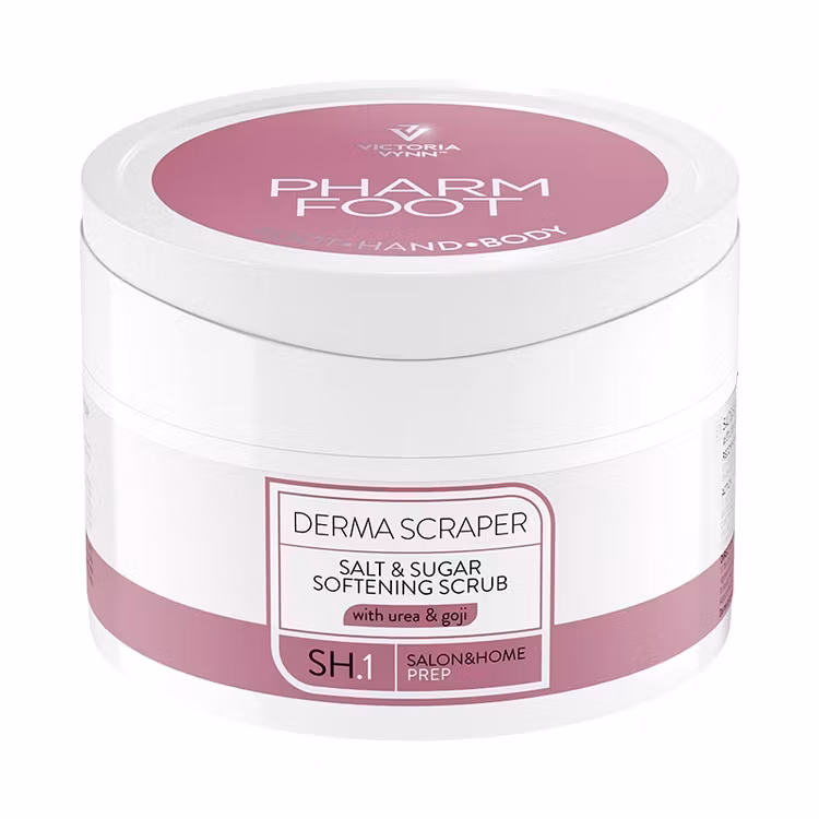 DERMA SCRAPER – Salt & Sugar Softening Scrub (Urea & Goji)