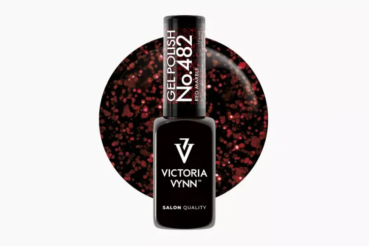 GEL POLISH – No. 482 Red Marble