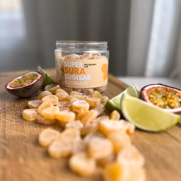 Supersura sugisar- Passionsfrukt Lime